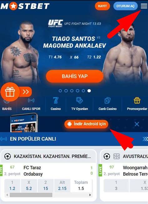 Mostbet Türkiye mobil uygulamasını indir .
